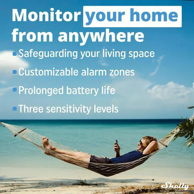 Alt view image 2 of 7 - Shelly Blu Motion | Bluetooth Motion & Lux Sensor | Compatible with Google Home & Alexa | iOS & Android App |  Up to 30 Ft. Range |  Long-Lasting Battery | Home Automation