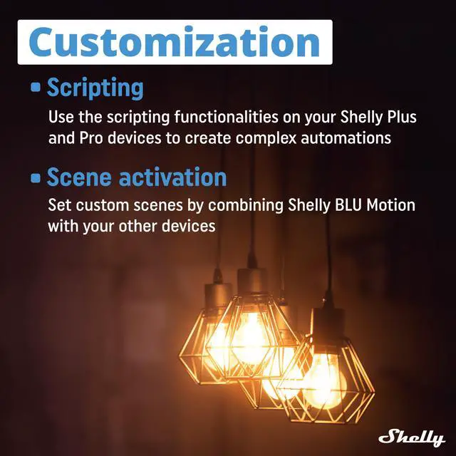 Alt view image 3 of 7 - Shelly Blu Motion | Bluetooth Motion & Lux Sensor | Compatible with Google Home & Alexa | iOS & Android App |  Up to 30 Ft. Range |  Long-Lasting Battery | Home Automation