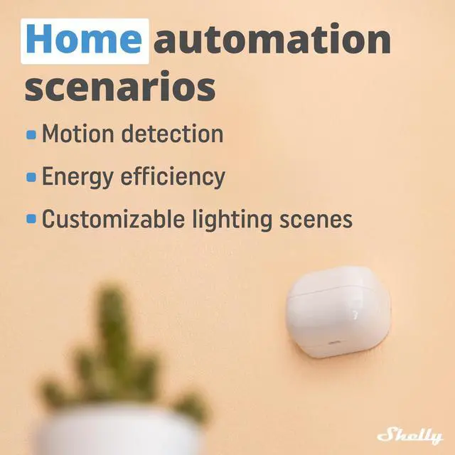Alt view image 6 of 7 - Shelly Blu Motion | Bluetooth Motion & Lux Sensor | Compatible with Google Home & Alexa | iOS & Android App |  Up to 30 Ft. Range |  Long-Lasting Battery | Home Automation
