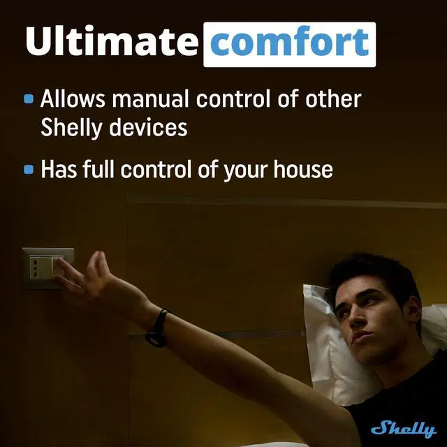 Alt view image 2 of 7 - Shelly Plus I4 DC | Wi-Fi operated | DC 4 digital inputs controller for Smart Scenes and enhanced actions control | Home Automation
