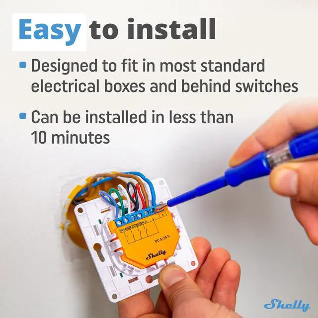 Alt view image 6 of 7 - Shelly Plus I4 DC | Wi-Fi operated | DC 4 digital inputs controller for Smart Scenes and enhanced actions control | Home Automation