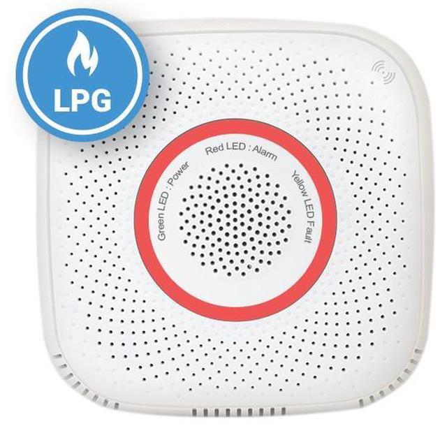 Alt view image 2 of 6 - Shelly Gas LPG detector | Wi-Fi Smart Gas Sensor with Sound and Light Alarm | Certified | Flame Resistant | Wire-free | Scene Activation | iOS & Android App