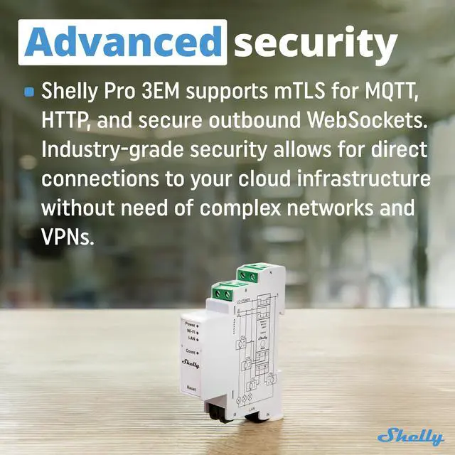 Alt view image 5 of 7 - Shelly Pro 3EM (120A) | Wi-Fi & Bluetooth 3-Phase Smart Energy Meter | 2-Way Consumption | Compatible with Google Home & Alexa | iOS & Android App | No Hub Required | Home Automation