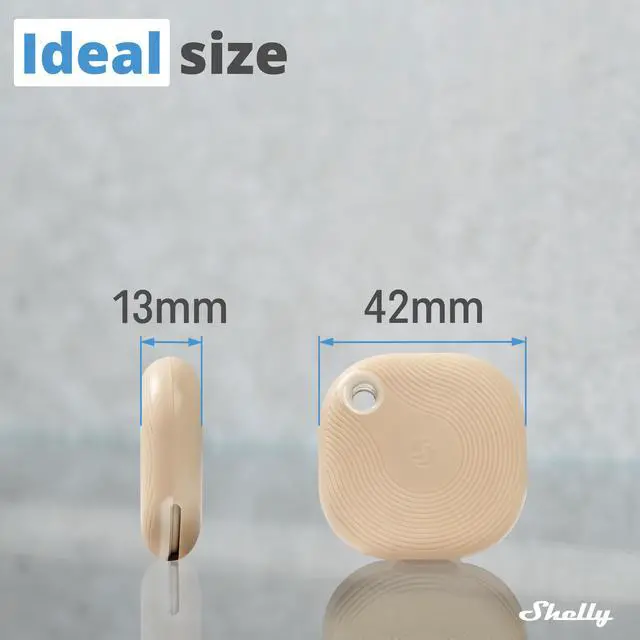 Alt view image 2 of 7 - Shelly Blu Button Tough | Bluetooth-Operated Multi-Click Action and Scenes Activation Button | Versatile Control | IP54 Waterproof | Broad Range | Home Automation |Mocha