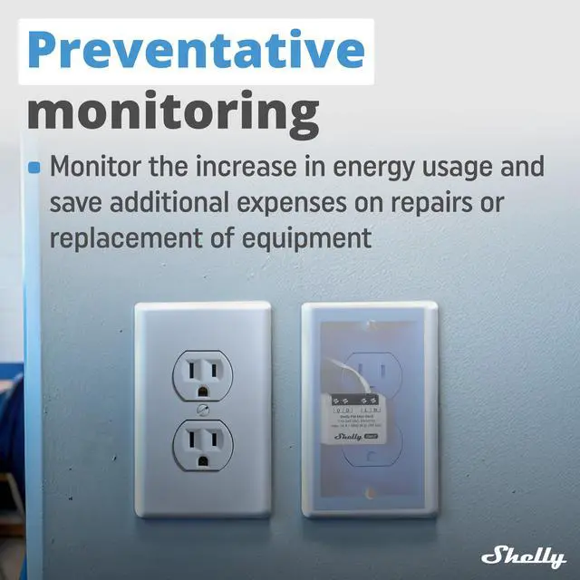 Alt view image 4 of 7 - Shelly PM Mini Gen3 | WiFi & Bluetooth Smart Energy Meter | 1 Channel 16 A | Compatible with Google Home & Alexa | iOS & Android App | No Hub Required | Smart Schedules | Home Automation