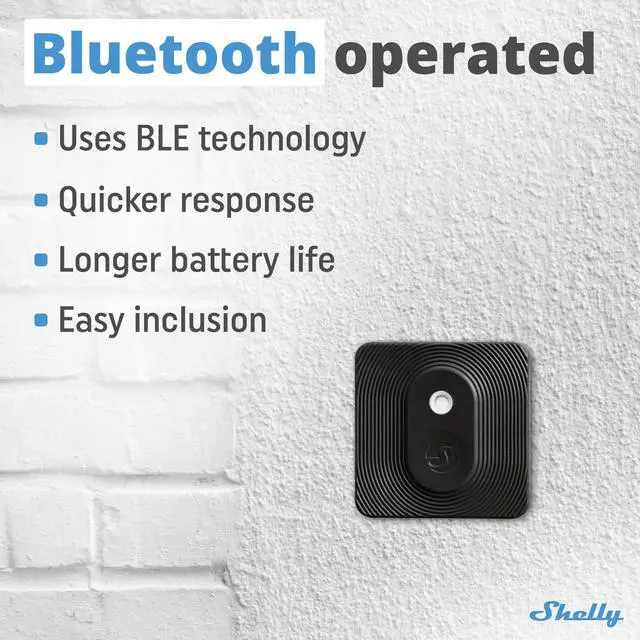 Alt view image 3 of 7 - Shelly Blu H&T | Bluetooth Smart Temperature & Humidity Sensor with Remote App Control & Monitoring | Splash and dust-proof | Smart Scenes | Notification Alerts | Free Data Storage Export | Black