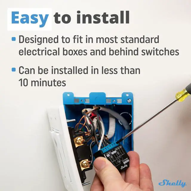 Alt view image 3 of 7 - Shelly Plus 2PM UL | WiFi & Bluetooth 2 Channels Smart Relay Switch | Power consumption supporting up to 10A per channel and 16A total current (18A peak) | Google Home & Alexa | iOS & Android App