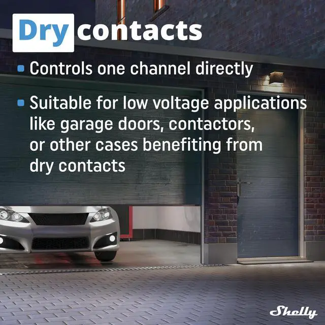 Alt view image 5 of 7 - Shelly Plus 1 UL certified | Wi-Fi & Bluetooth Smart Relay Switch | Dry Contacts | Google Home, Alexa  & SmartThings Compatible | No Hub | Remote Control | Garage Door Opener | Home Automation