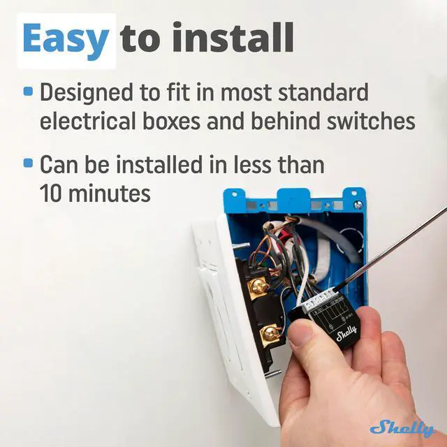 Alt view image 4 of 7 - Shelly Wave 2PM LR UL | Z-Wave Long Range Smart Switch Relay, 2-Channel 16 A with Power Metering | Compatible with iOS & Android App | Home Automation