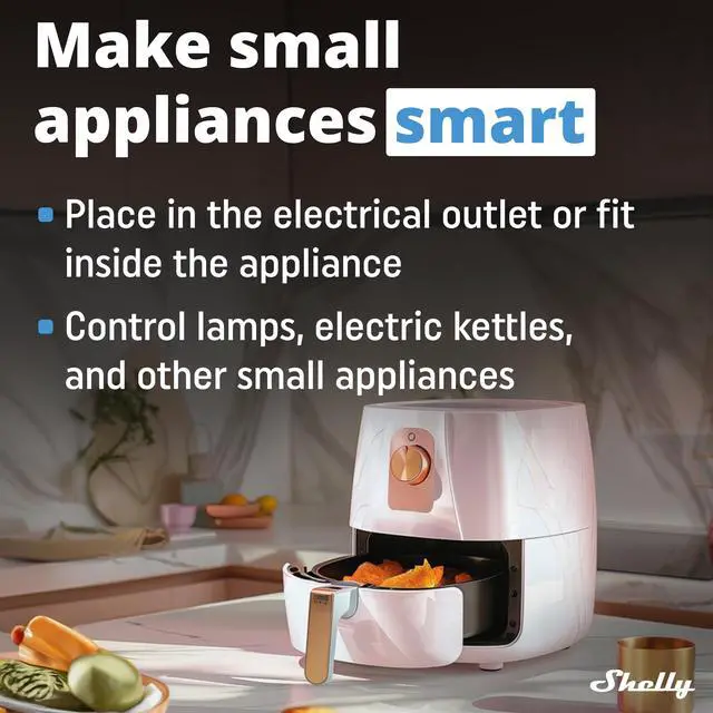 Alt view image 4 of 7 - Shelly Wave 1PM Mini LR | Z-Wave Long Range Smart Switch | Power Monitoring | 8 A | Easy Setup | Home Automation