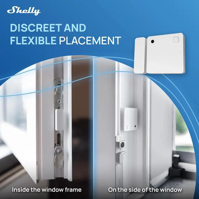 Alt view image 4 of 6 - Shelly Wave Door/Window White, Z-Wave Long Range Operated Sensor, Home Automation, Compatible with Alexa, Google Home, SmartThings & Home Assistant, Bulletproof Security, Lux & Tilt Angle Measurement