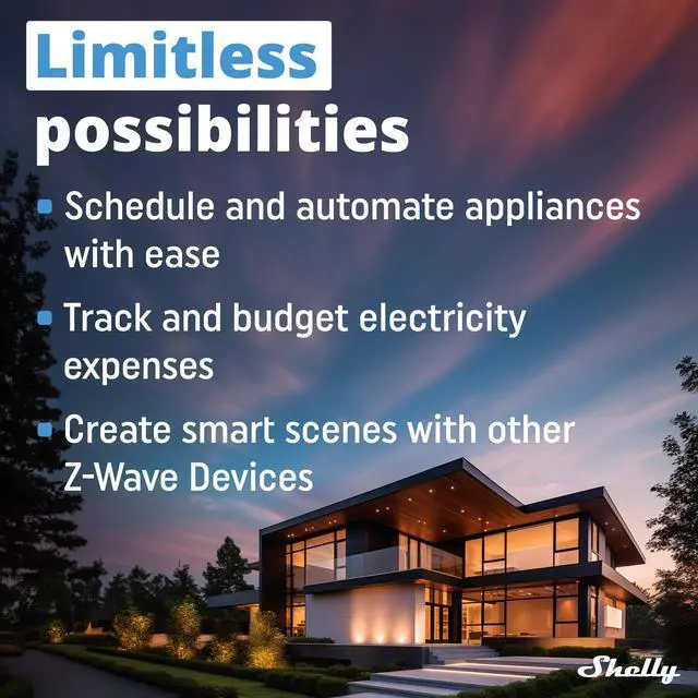 Alt view image 7 of 7 - Shelly Wave Plug US LR Z-Wave Smart Plug, 15A/1800W, Power Metering, Z-Wave Long Range, SmartStart, S2 Security, White