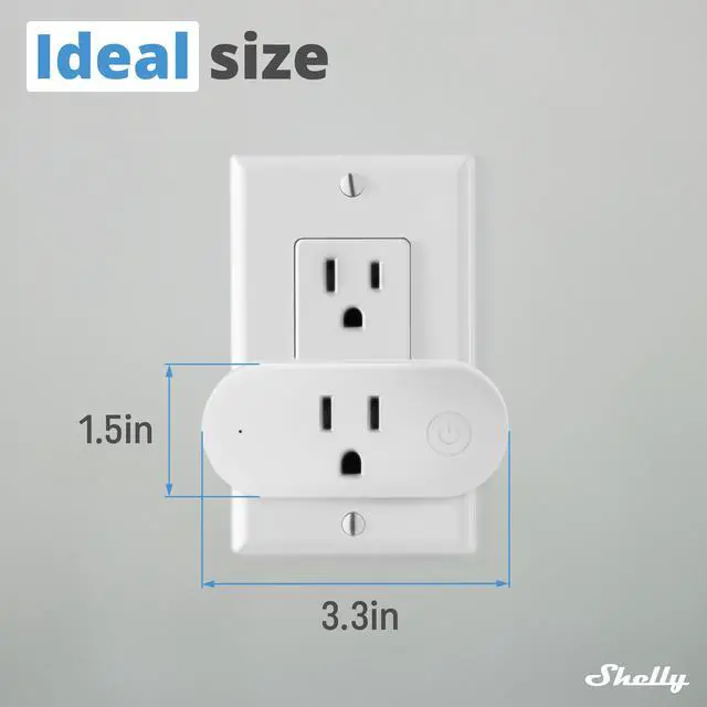 Alt view image 3 of 7 - Shelly Wave Plug US LR Z-Wave Smart Plug, 15A/1800W, Power Metering, Z-Wave Long Range, SmartStart, S2 Security, White