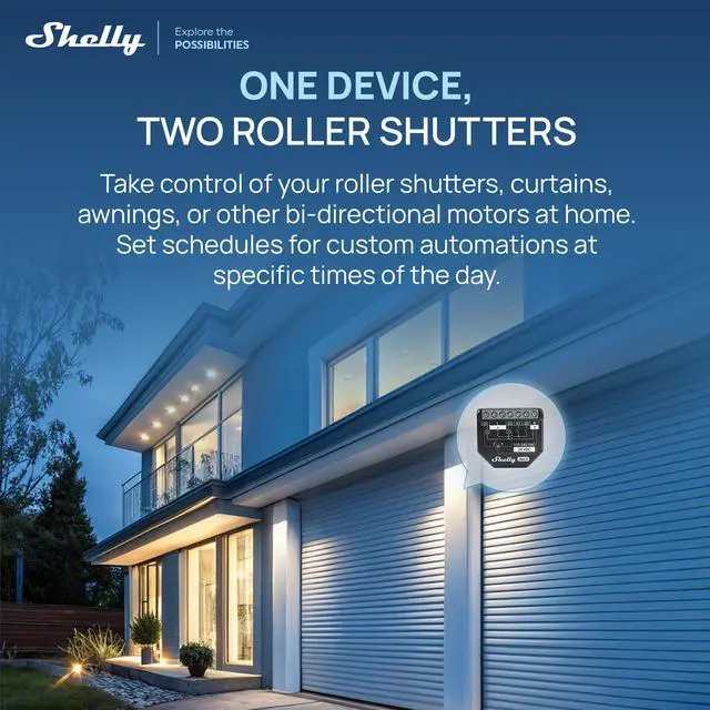 Alt view image 5 of 7 - Shelly 2PM Gen4 UL, Wi-Fi, Zigbee & Matter 2-Channel Smart Relay Switch with Power Metering, Home Automation, Alexa, SmartThings, Google Home, Apple HomeKit, Roller Shutters Control- 4 pack