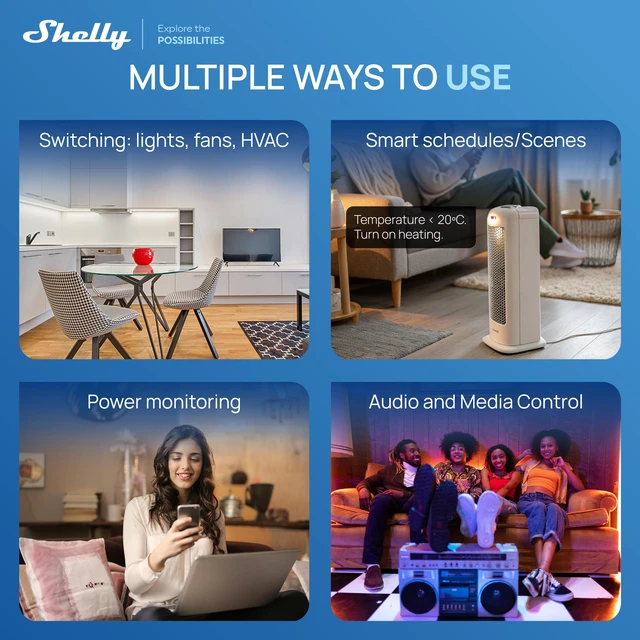 Alt view image 6 of 6 - Shelly Wall Display XL Silver 10.1" In-Wall Smart Home Control Panel, HD Touchscreen, Wi-Fi 6 Dual Band, Bluetooth 5.4, 5A Relay, 4 Custom Buttons, Speakers, Proximity & Lux Sensors