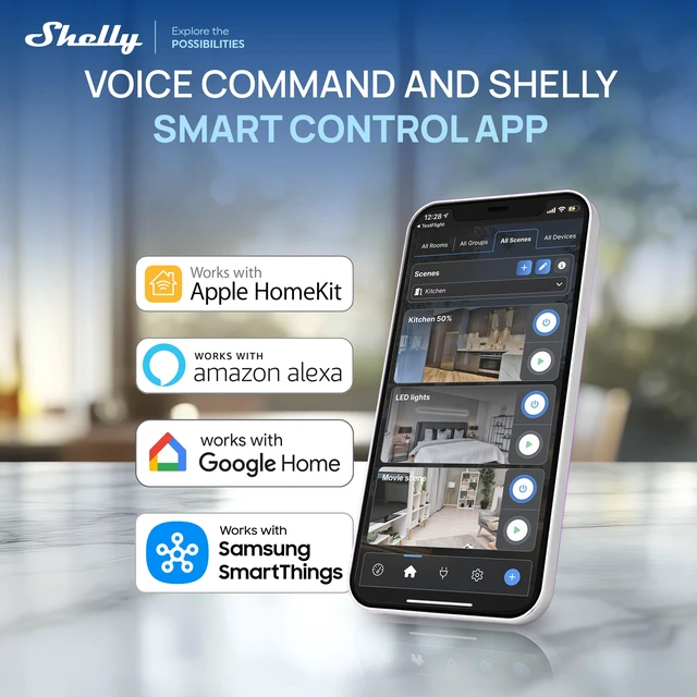 Alt view image 6 of 7 - Shelly - Smart Home Motion Control Kit with Plug US Gen4, BLU Motion ZB & BLU Button Tough 1 ZB - White/Ivory