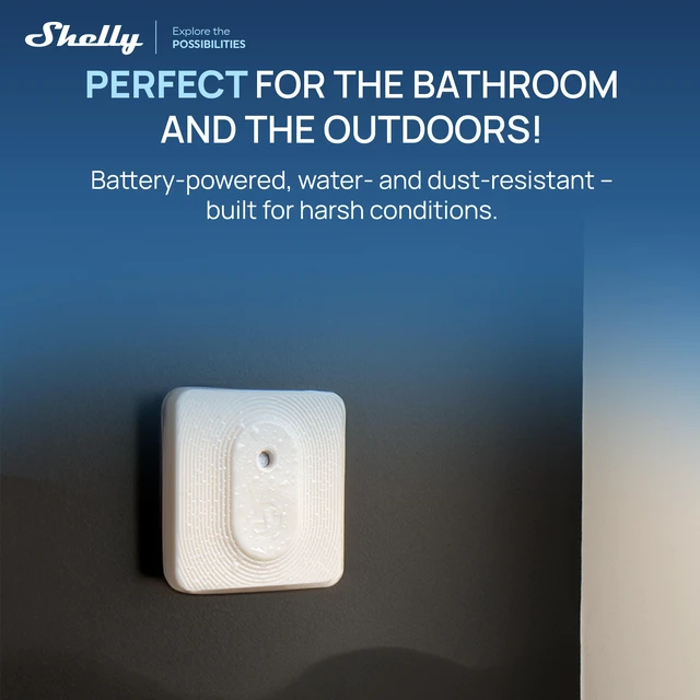 Alt view image 4 of 7 - Shelly Smart Climate & Energy Bundle BLU H&T ZB Temperature & Humidity Sensor + 1PM Gen4 UL-Certified Smart Relay with Power Monitoring, Wi-Fi, Zigbee, Bluetooth & Matter