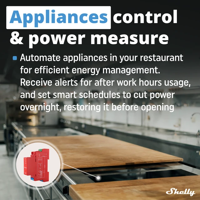 Alt view image 5 of 6 - Shelly Pro 1PM UL-Certified 16A Smart Relay Switch with Power Monitoring, Wi-Fi, LAN and Bluetooth