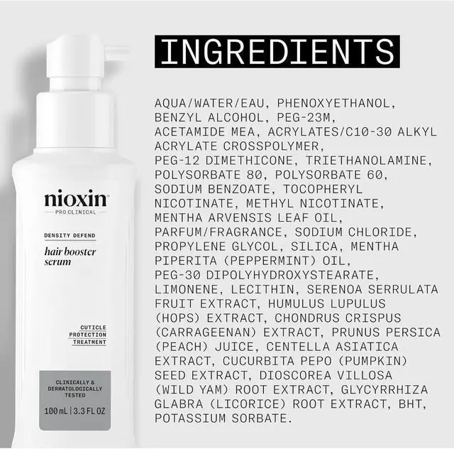 Alt view image 3 of 3 - Nioxin Hair Booster Serum  Advanced Leave-In Hair Treatment 3.3 oz