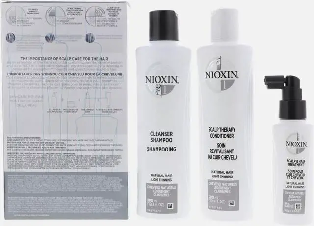 Alt view image 6 of 6 - Nioxin System 1 Kit 1 for Natural Hair with Normal to Light Thinning Hair, 3 Piece Set