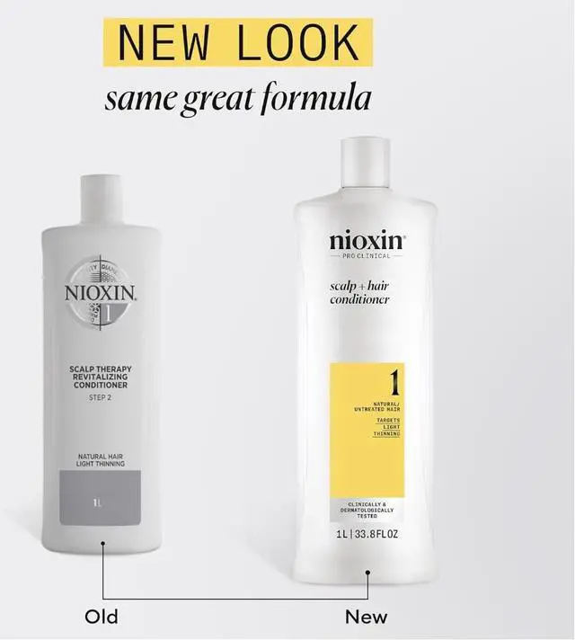 Alt view image 3 of 4 - Nioxin System 1 Shampoo & Conditioner Prepack, Natural Hair with Light Thinning, 33.8 fl oz (Packaging May Vary)