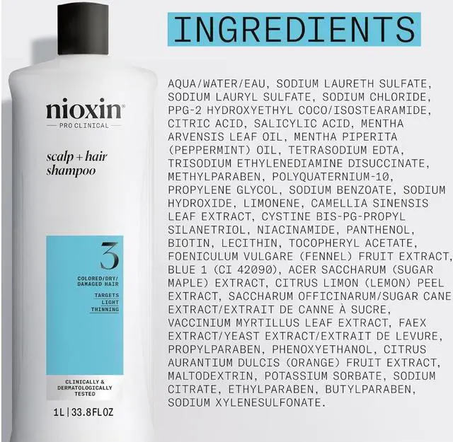 Alt view image 3 of 4 - Nioxin System 3 Cleansing Shampoo Cleanser 33.8 oz
