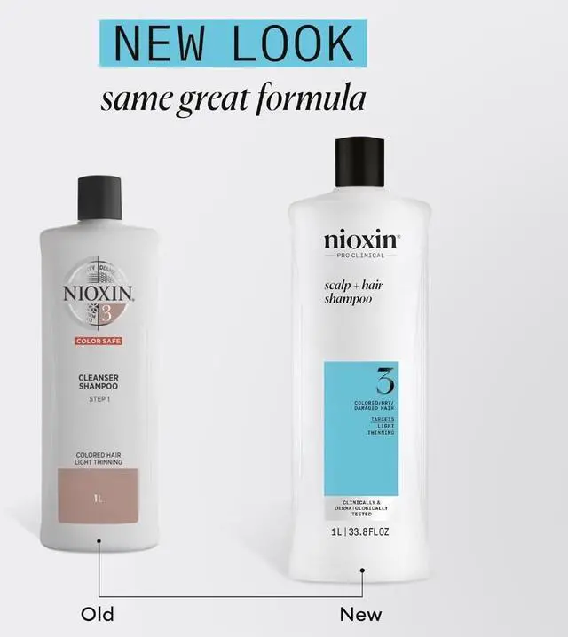 Alt view image 2 of 6 - Nioxin System 3 Scalp + Hair Shampoo 33.8 oz and Conditioner 33.8 oz /Liter Duo