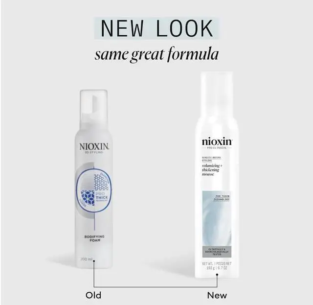Main image of Nioxin Density Defend Styling Volumizing + Thickening Mousse / Bodyfying Foam Mousse, 6.7 oz