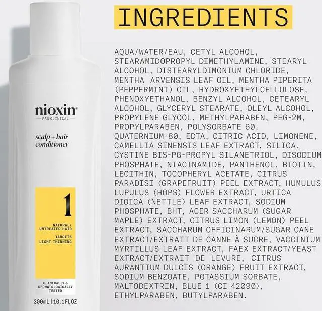 Alt view image 3 of 3 - Nioxin System 1 Therapy Conditioner 10.1 oz