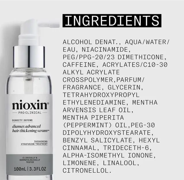 Alt view image 3 of 3 - Nioxin Diamax Advanced Hair Thickening Treatment Serum 3.3 oz