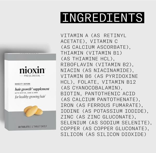 Alt view image 3 of 3 - Nioxin Density Defend Hair Growth Supplements - For Hair Growth and Thickness, 30 Tablets,