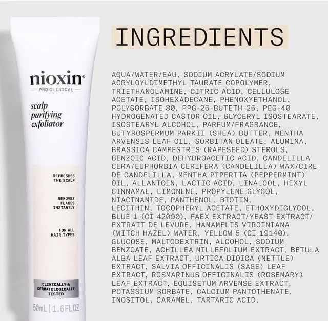 Alt view image 3 of 3 - Nioxin Scalp Recovery Purifying Exfoliator, Scalp Exfoliator Dandruff Treatment, 1.6 oz