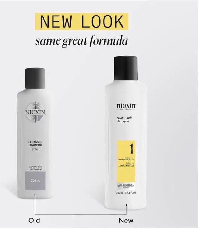 Alt view image 2 of 5 - Nioxin System 1 Cleansing Shampoo and Conditioner 10.1 oz Set