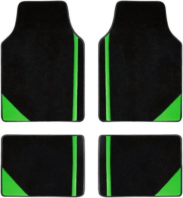 Main image of Universal Car Floor Mats for SUV Vans sedans Trucks For Women ,Fit All-Weather Waterproof Cargo Liners, 4pcs Green