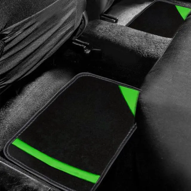 Alt view image 5 of 7 - Universal Car Floor Mats for SUV Vans sedans Trucks For Women ,Fit All-Weather Waterproof Cargo Liners, 4pcs Green