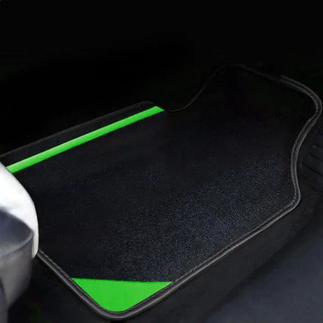 Alt view image 6 of 7 - Universal Car Floor Mats for SUV Vans sedans Trucks For Women ,Fit All-Weather Waterproof Cargo Liners, 4pcs Green