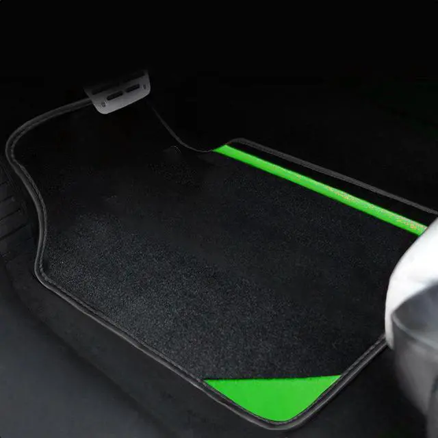 Alt view image 2 of 7 - Universal Car Floor Mats for SUV Vans sedans Trucks For Women ,Fit All-Weather Waterproof Cargo Liners, 4pcs Green