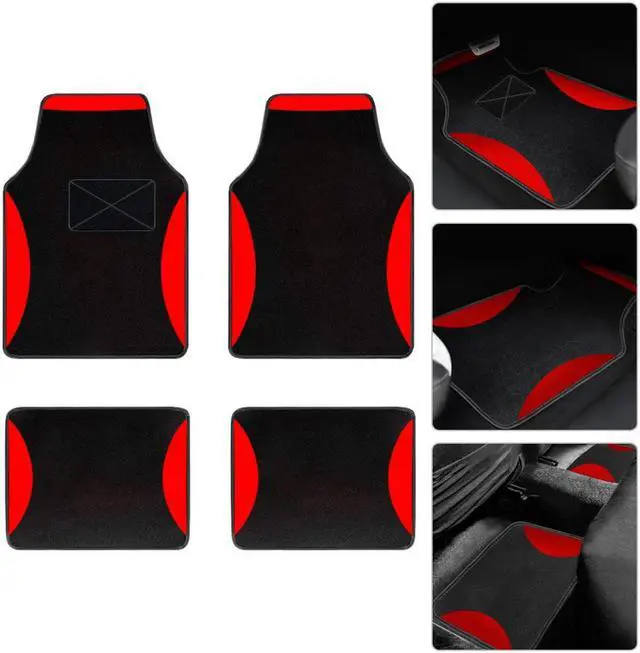 Alt view image 7 of 7 - Rugs Line Carpet Car Floor Mats Universal for Car Truck SUV Van sedans ,Fit All-Weather Waterproof Cargo Liners,4pcs