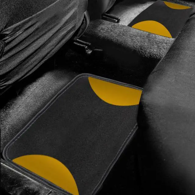 Alt view image 4 of 7 - Rugs Line Carpet Car Floor Mats Universal for Car Truck SUV Van sedans ,Fit All-Weather Waterproof Cargo Liners,4pcs Yellow