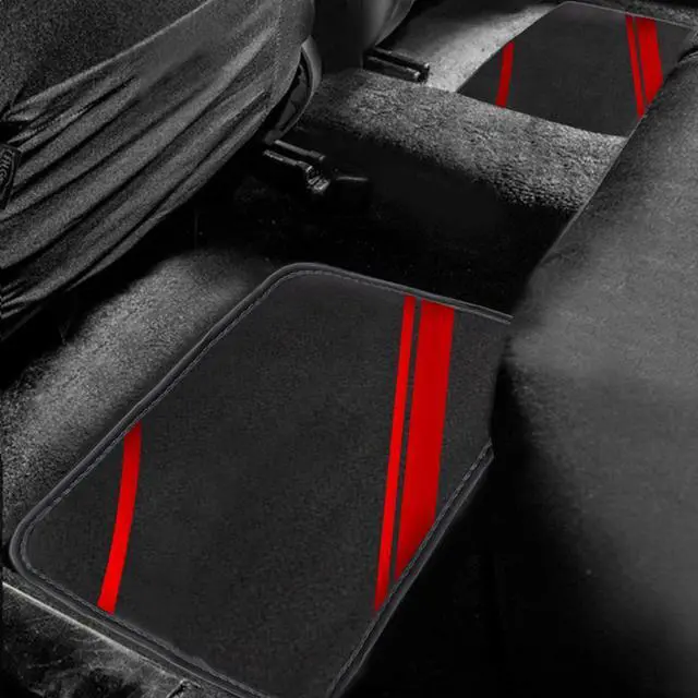 Alt view image 4 of 7 - Premium Carpet Automotive Floor Mat Universal fits Most Car SUV Truck Driver Heel Pad ,Fit All-Weather Waterproof Cargo Liners,,4pcs