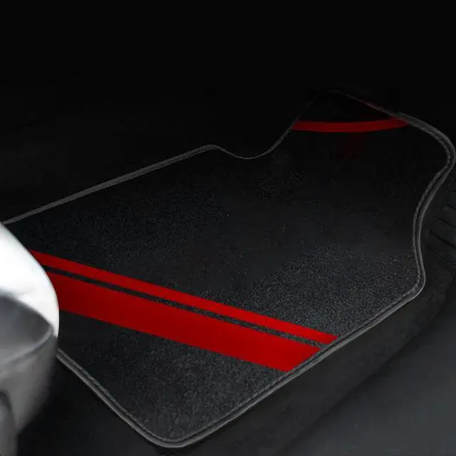 Alt view image 5 of 7 - Premium Carpet Automotive Floor Mat Universal fits Most Car SUV Truck Driver Heel Pad ,Fit All-Weather Waterproof Cargo Liners,,4pcs