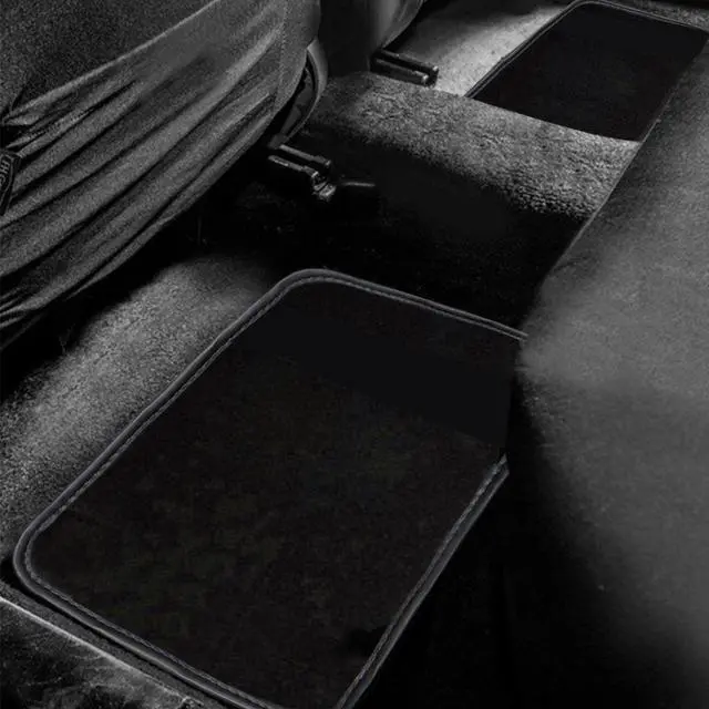 Alt view image 6 of 7 - Universal Automotive Floor Mats fits Most Cars, SUV, and Trucks, Colorful Outline Design Full Set Floor Liners, 4pcs Yellow