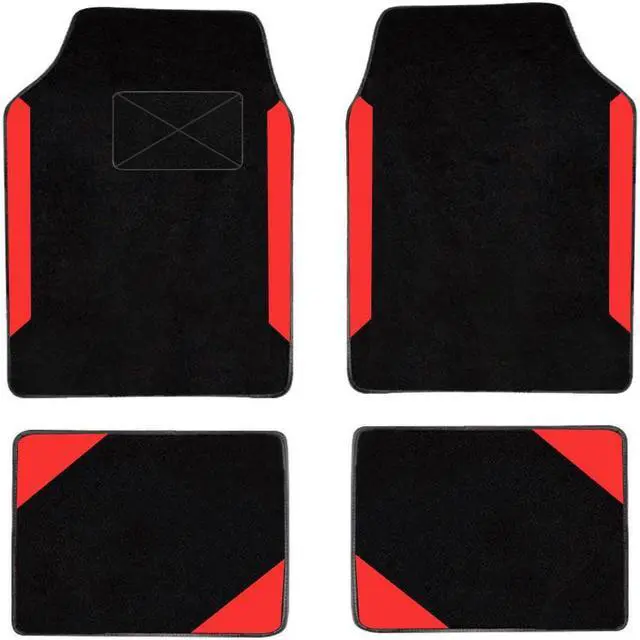 Main image of Car Waterproof Universal Fit Car Floor Mats, Car Mats Fit for SUV,Vans,sedans, Trucks,Set of 4pcs Car Carpet with Driver Heel Pad