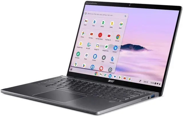Alt view image 6 of 7 - Acer Spin 714 14.0-in Touchscreen Chromebook Plus, Intel Core Ultra 5 125U, 16 GB RAM, 512 GB SSD