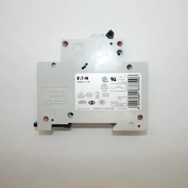Alt view image 3 of 3 - Eaton FAZ-C1/1-SP 1A 1P FAZ Series Miniature Circuit Breaker