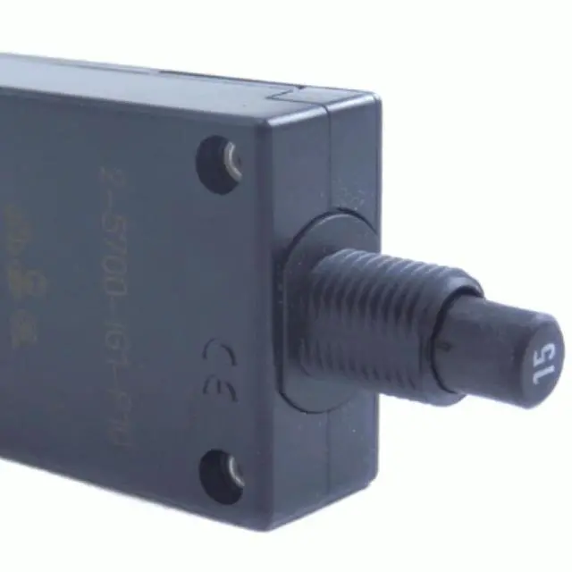 Main image of E-T-A 1 Pole 15A 250VAC 28VDC Thermal Circuit Breaker 2-5700-IG1-P10