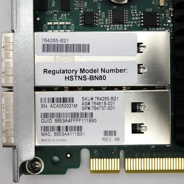 Alt view image 2 of 4 - HPE HP 764737-001 IB FDR/Ethernet 10GB/40GB 2P 544+FLR-Q SFP Network Adapter