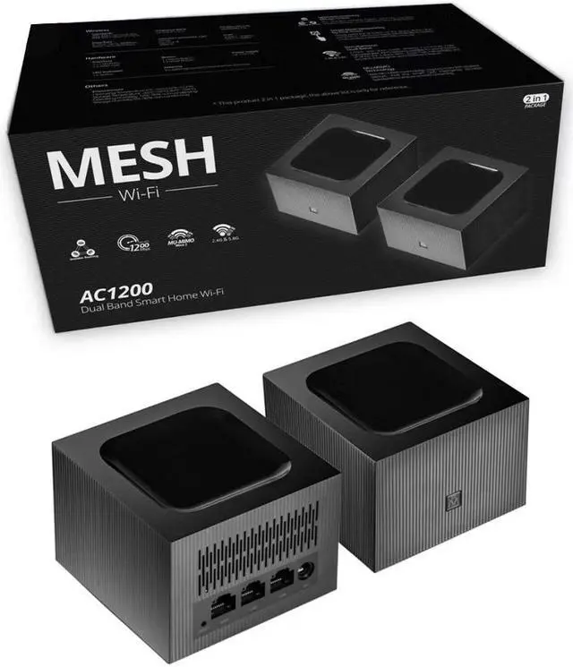 Main image of NDUP Wireless Router 1200Mbps Gigabit Speed 2.4G & 5G Dual Band with Built-in Firewall and High-Performance Antennas 100mbps