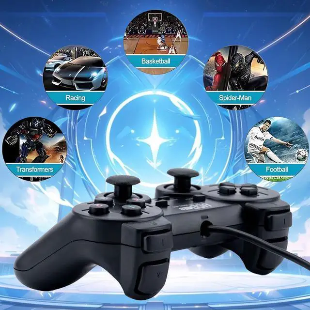 Alt view image 3 of 7 - NDUP Professional USB Gamepad for PC, Compatible with WinXP / Win10, 1.2m Cables, Customizable Buttons