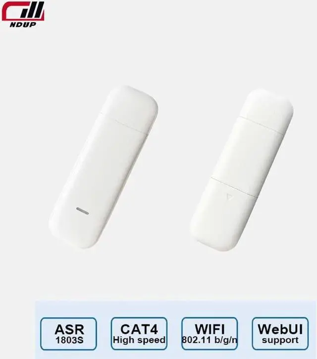 Alt view image 2 of 6 - NDUP H762 High-Speed 4G WiFi Wireless Router - 150Mbps Transmission Rate, Portable, Supports 3G/4G Networks, Compatible with FDD-LTE/TDD-LTE/WCDMA Bands